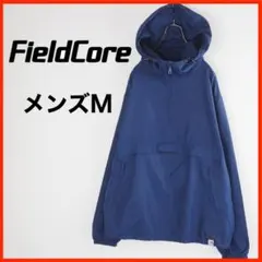 A4404★美品★FieldCore*ハーフジップパーカー*M*ネイビー