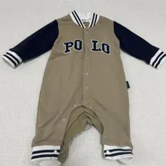 ☆POLO Babyロンパース 70サイズ ベージュ/ネイビー☆