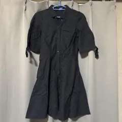 BURBERRY BLUE LABEL 半袖シャツワンピース ブラック 36のサムネイル
