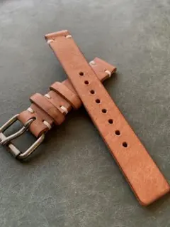 時計バンド　レザーベルト　ブラウン　18㎜　20㎜　24㎜等　MARGOT