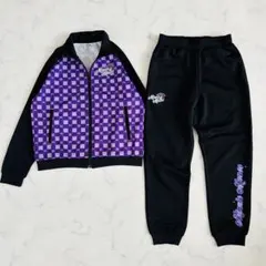 Disney ディズニー　ミニーちゃん　ジャージ　セットアップ　紫　黒　140