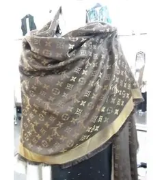 LOUIS VUITTON モノグラム ショール ストール ブラウン