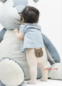 【週末限定】babyGap ベビータイツ クマ刺繍 0-12ヶ月