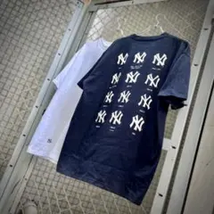NEW ERA × BEAMS / 別注 MLB ロゴTシャツ NAVY XL