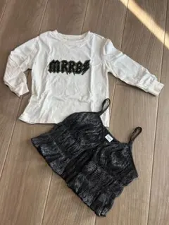 バースデイ　トップス 長袖　Tシャツ　ベストつき 100cm 美品