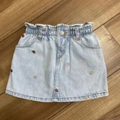 ZARA いちごデニムスカート　98