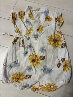 【アプレレクール】ひまわりベビー甚平　70-80サイズ