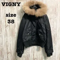 美品✨VIGNY ヴィニー MA-1 フライトジャケット ブラック シンプル38