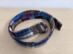 チェック柄 マルチカラーベルト