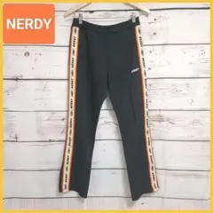 NERDY ノルディ ラインパンツ ブラック サイズM