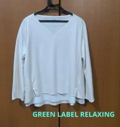 GREEN LABEL RELAXING カットソー 七分袖 ブラウス