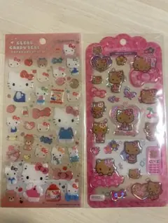 ハローキティ　クリアキャンディシール　ドロップジュエリーシール