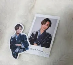 【匿名配送】永瀬廉　花火特典チェキ風トレカ、ステッカー