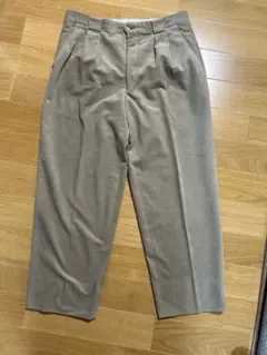 adabat、ゴルフ、ツータックサンドグリーンベージュパンツ88-68