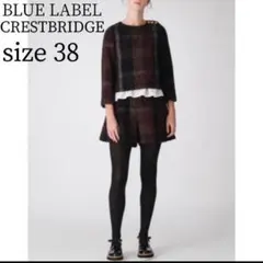 BLUE LABEL CRESTBRIDGE チェック セットアップ М 三陽