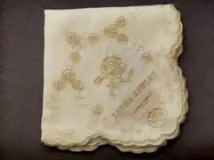 LAURA ASHLEY 花柄刺繍 ハンカチ