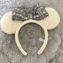 ディズニー カチューシャ 新作 ミニー ボア