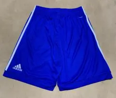 adidas CLIMLITE 青 ハーフパンツ 3本ストライプ