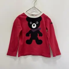 ​【大人気】ミキハウス ダブルB ロンT 110 赤 Bくん ビッグプリント