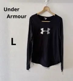 Under Armour 【L】黒 長袖Tシャツ ロンT ブラック