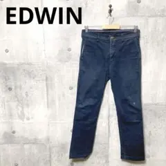 EDWIN エドウィン JERSEYS ルーズストレートチノパン S ネイビー