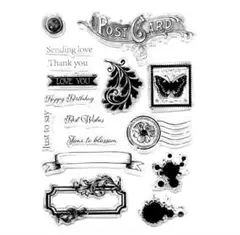 クリアスタンプ2192：POSTCARD《おまとめご購入で20%OFF！》