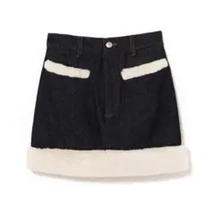 スカート andmary AM0630A Fur pocket denim skirt S S タグ付き andmary Fur pocket denim skirt - メルカリ