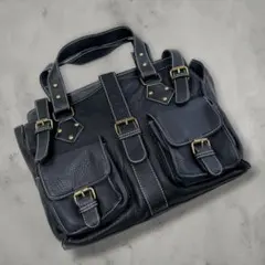 00s archive red leather gimmick bag y2k - メルカリ