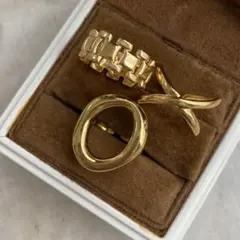 1..3点セット　リング　チェーン　指輪　ゴールド　ステンレス　まとめ割　お洒落