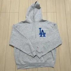 【美品】ロサンゼルス・ドジャース パーカー グレー 《Lサイズ》