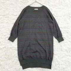 PaulSmith ポールスミス ドット柄ニットワンピース M 綿100%