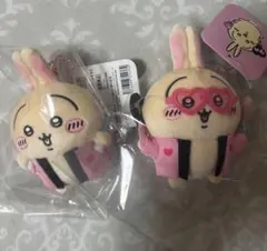 ちいかわオタ活うさぎマスコット２種　うちわ　ペンライト
