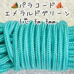 パラコード　１芯 ３m ３mm １番　手芸とアウトドアなど用