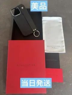 美品　BONAVENTURA ブラックレザー iPhone 15 Pro Max