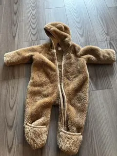 baby GAP フード付きロンパース 0-3ヶ月 ベージュ