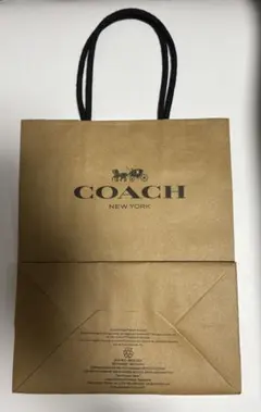 匿名配送　COACH ショップ袋 ブラウン