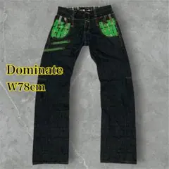 Dominate ドミネイト　ハンドクラフト　ダブルウエスト　ストレート　Y2K
