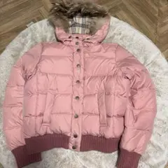 Burberry BLUE LABELファー　y2k ダウンジャケット