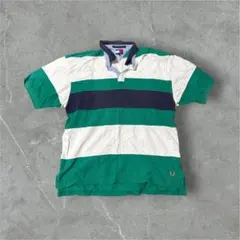 TOMMY HILFIGER ストライプポロシャツ