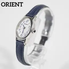 美品 オリエント QZ シルバー文字盤 UBTB-00 レディース腕時計