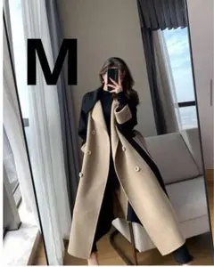 【新品】レディース 秋冬 コート M 暖か アウター ジャケット ロングコート