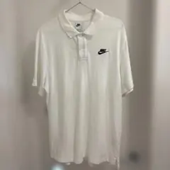 Nike ホワイト ポロシャツLサイズ