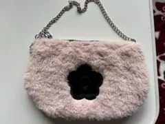 MARY QUANT ファーポーチ チェーンストラップ