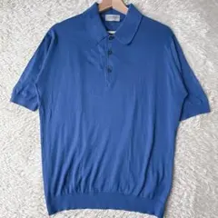 25SS☆JOHN SMEDLEY ニットポロ シーアイランドコットン S