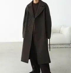 SMOOTH HERRINGBONE MAXI OVER COAT