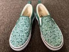 VANS V98CS D.LOGO SLIP ON GRN 19cm