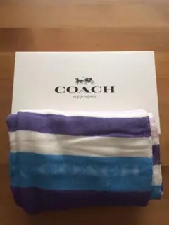 【さらにお値下げ中】COACH ストライプ ストール