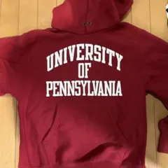 ペンシルベニア大学 フード付きパーカー 赤