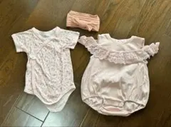 値下げ中 apres les coursアプレレクールロンパース2枚 60 70