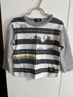 【最終値下げ】klädkäp 長袖カットソー 100cm 車両デザイン